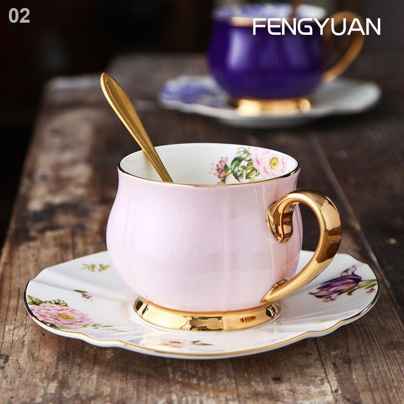 cj❁♕✚Bộ tách cà phê Châu Âu Nhỏ sang trọng Hộ gia đình bằng gốm sứ Trung Quốc trà chiều lưu niệm đám cưới Quà tặng sinh