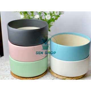 Chậu men trồng cây