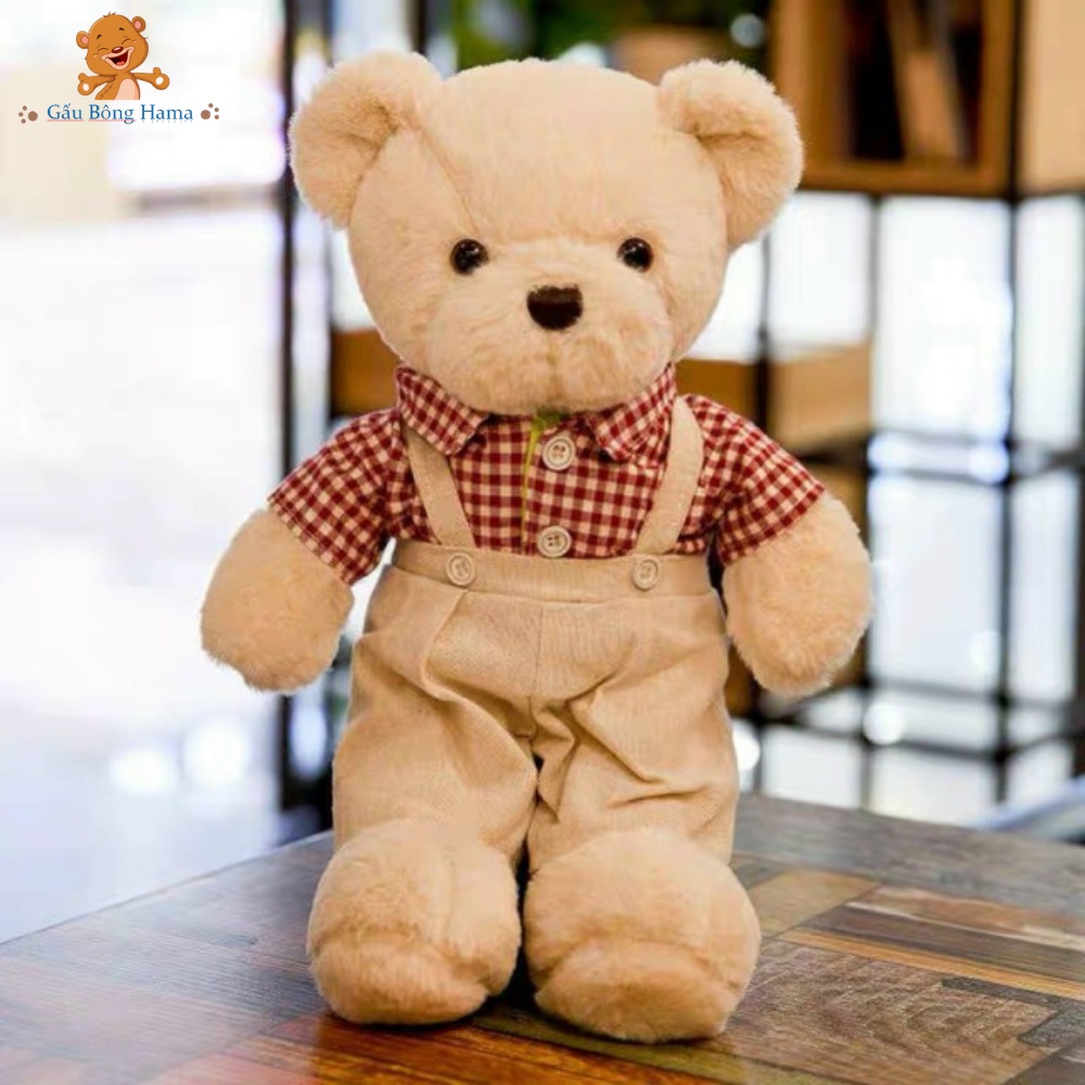 Gấu Bông Teddy Đôi 38cm Qùa Tặng Ý Nghĩa Cho Người Thương - Teddy Nhồi Bông Cao Cấp Gấu Hama