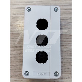 Hộp nút nhấn 3 lỗ phi 22 NP2-B03 Chint