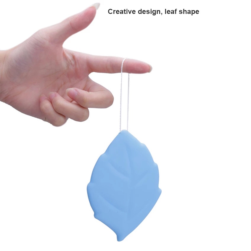 [Random Color] Cốc Đựng Bàn Chải Đánh Răng/ Cốc Súc Miệng Bằng Silicone Hình Chiếc Lá Dùng Khi Đi Du Lịch/Cắm Trại/Leo Núi Ngoài Trời