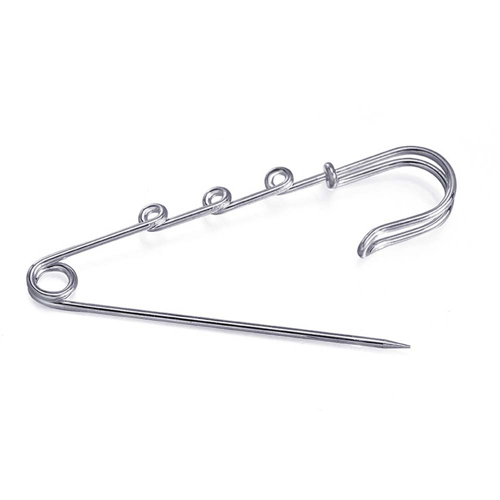 Set 10 Ghim Cài Áo 3 Lỗ Bằng Sắt Thiết Kế Thanh Lịch Diy