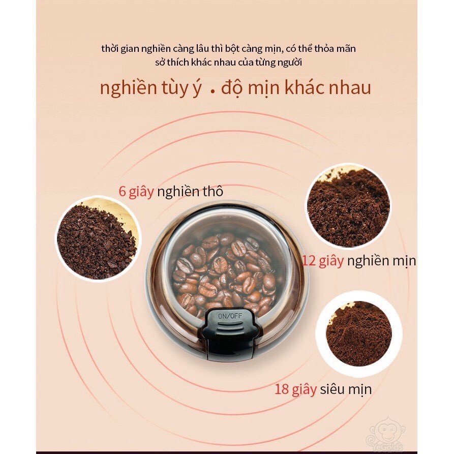 Máy nghiền xay ngũ cốc bột đa năng, máy xay bột siêu mịn, xay ngũ cốc, Cafe, các hạt gia vị