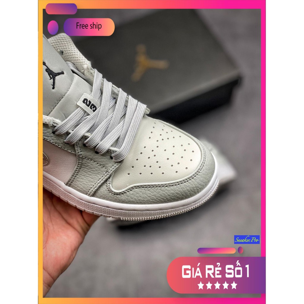 Giày nam nữ Air Jordan 1 Low White Camo, Giày jordan cổ thấp siêu đẹp, giá yêu thương dành cho học sinh, sinh viên