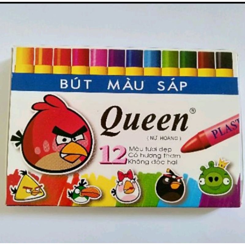 Bút chì màu / sáp màu Queen 12 màu