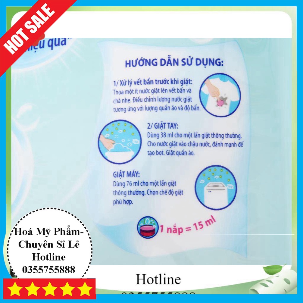 Hoả Tốc Nước giặt Surf hương cỏ hoa kỳ diệu túi 3.5 lít