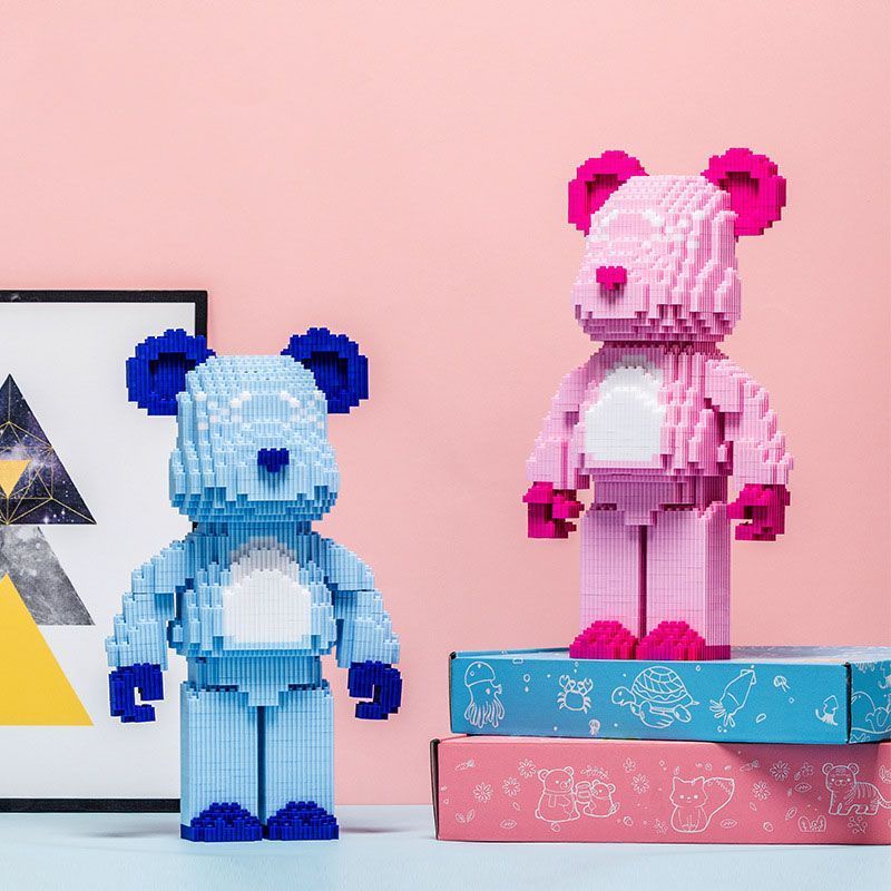 [Mã LIFEXANH03 giảm 10% đơn 500K] Bộ đồ chơi xếp hình Lego BearBrick cosplay Hành Tinh Kaws - BearBrick RainBow