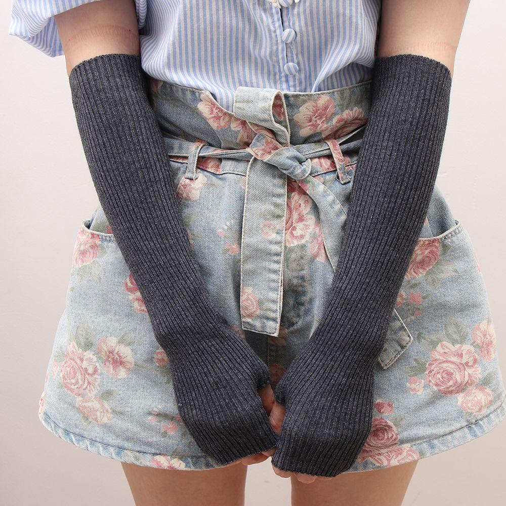 Ống Tay Áo Giả Cashmere Dệt Kim Giữ Ấm Mùa Đông