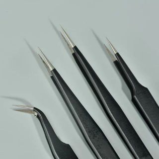 Combo 5 Nhíp Nhặt Lông Yến Siêu Nhọn Vetus ESD12 và ESD15, Nhíp Gắp Linh Kiện Điện Tử, Nhíp Gắp Mi Chuyên Dụng