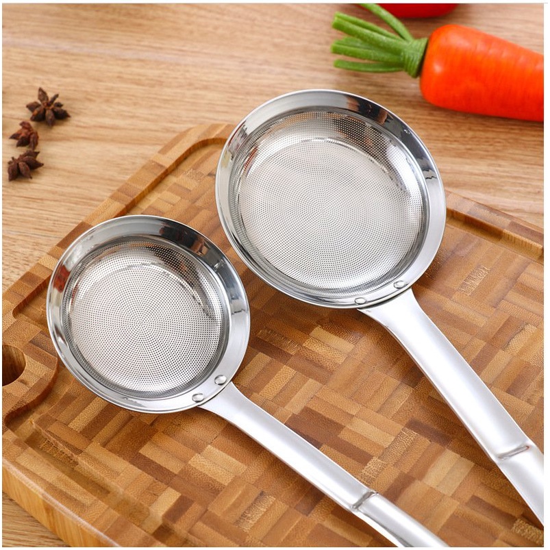 Muôi Lọc Dầu, Tách Mỡ Bằng Inox 304 Không Gỉ, Muôi Hớt Bọt, Dầu Thừa, Váng Mỡ
