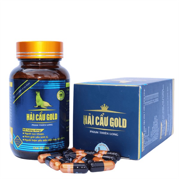 Hải Cẩu Gold Phạm Thiên Long – Giúp Tăng cường sinh lý nam, bổ thận tráng dương (40 viên)