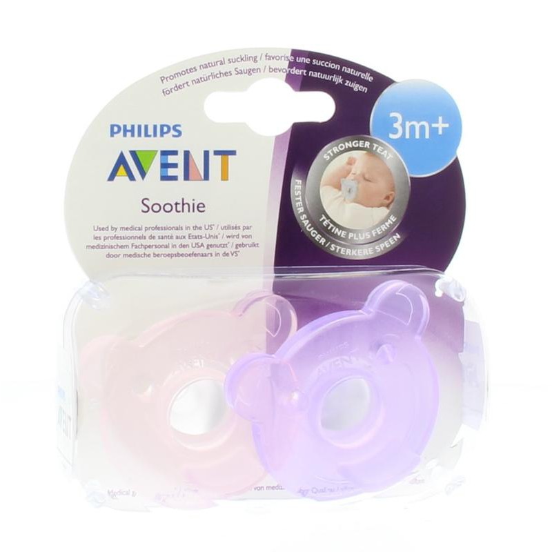 [Có tem] Vỉ 2 núm ty ngậm đúc khối Philips Avent chuẩn y tế SCF194/00 cho bé từ 0-3 tháng SCF194/03 cho bé từ 3-18 tháng