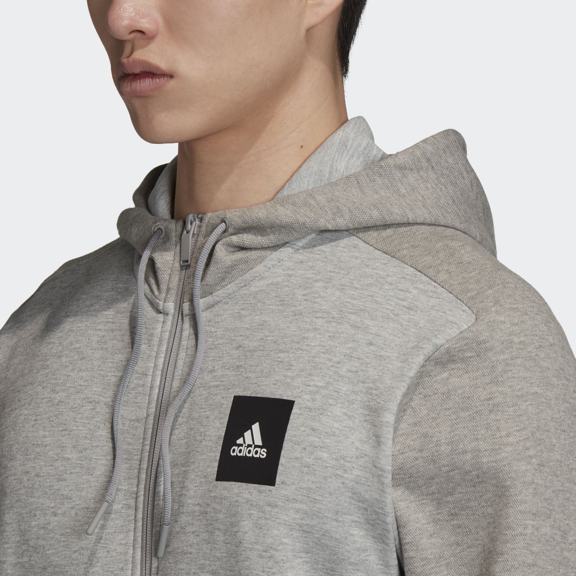 Áo Hoodie Must Haves Full-Zip Stadium Nam Màu xám FU0036 | BigBuy360 - bigbuy360.vn