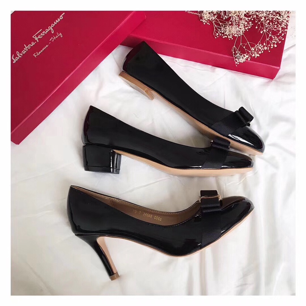 Giày Cao Gót Da Cừu Thời Trang Quyến Rũ Cho Nữ 7cm/4cm/0.8cm 33-41