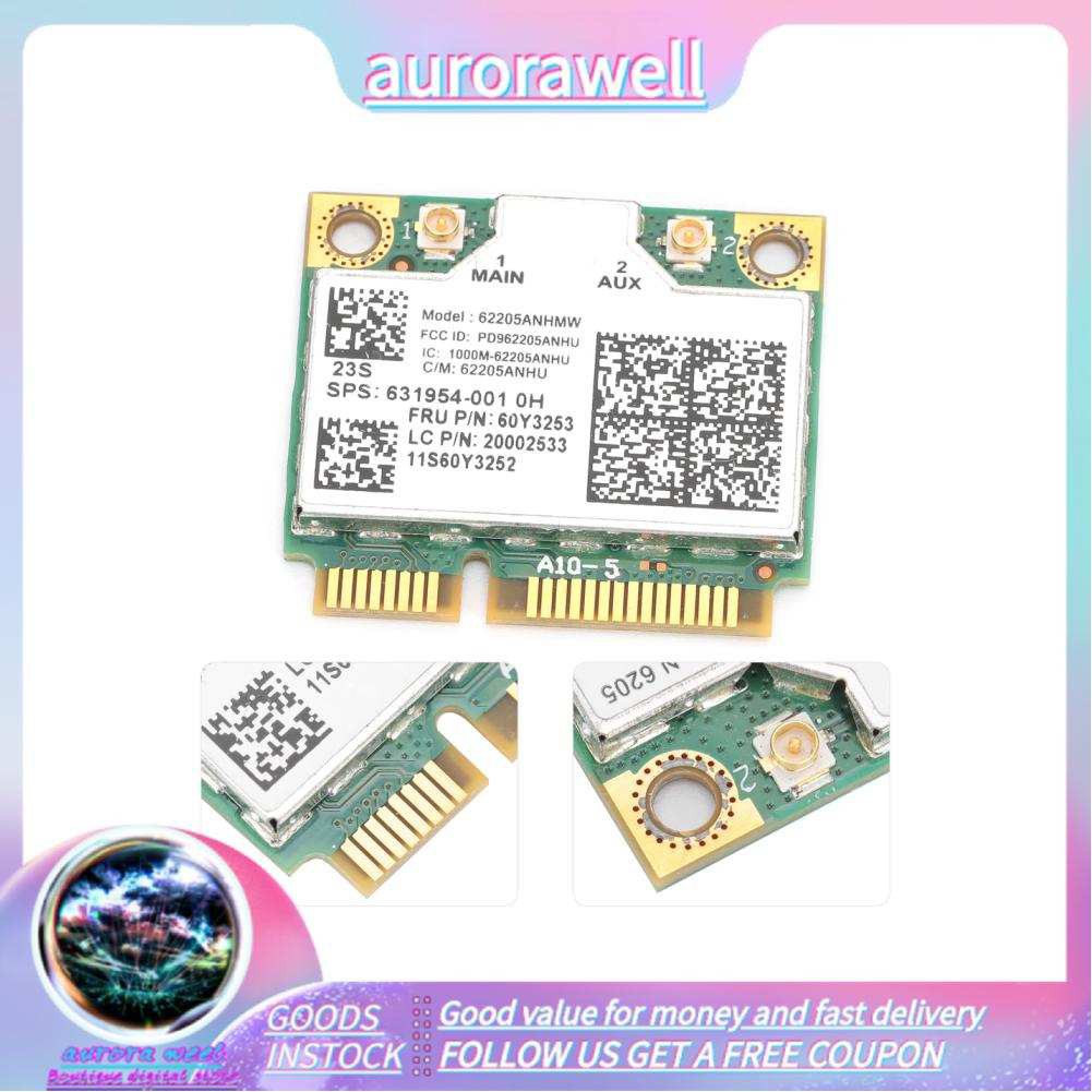 Card Mạng Không Dây Mini Aurorawell 6205an 60y3253 300mbps 5g Wifi Cho Lenovo Thinkpad