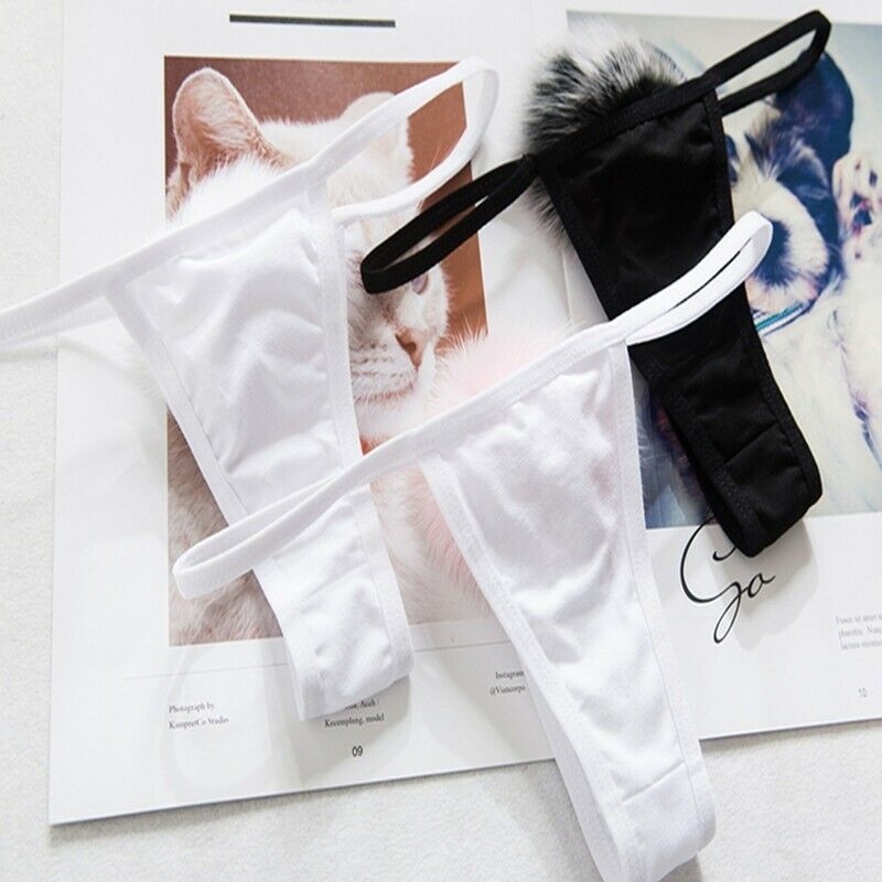 Quần lót lọt khe đuôi thỏ thoáng khí thoải mái phong cách Nhật Bản gợi cảm cho nữ