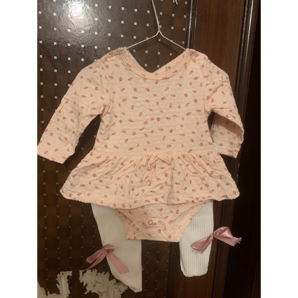 set áo váy body cho bé gái size 3-5kg