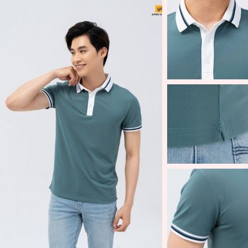 Áo thun polo nam YODY phông tay ngắn, cổ bẻ vải coolmax ,cotton cao cấp thoáng mát, mềm mịn APM5181