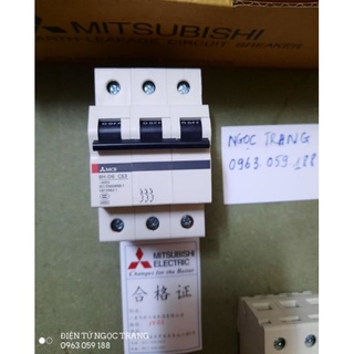 (HÀNG CHẤT LƯỢNG) Aptomat Misubishi 3 Pha C20 - C32 Và C63A