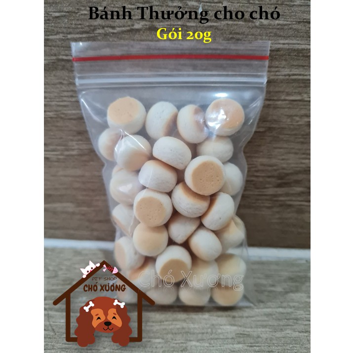 Snacks Bánh thưởng cho chó Sesame VegeBrand vị bơ sữa gói 20g