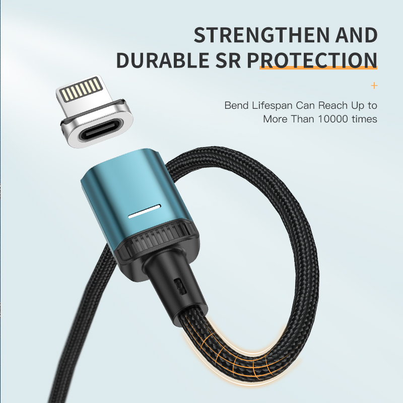 KUULAA Magnetic Lightning Aluminum Alloy Data Cable Apple Iphone Charging