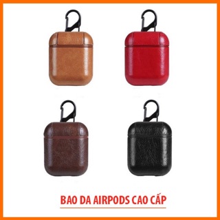 Case Airpods - Bao Da cao cấp bảo vệ airpod series 1,2