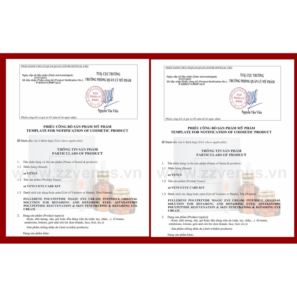 Kem Dưỡng Vùng Mắt zzVENUS Advanced Night Repair Eye Concentrate Matrix [25ml + 15ml + 1ml] | BigBuy360 - bigbuy360.vn