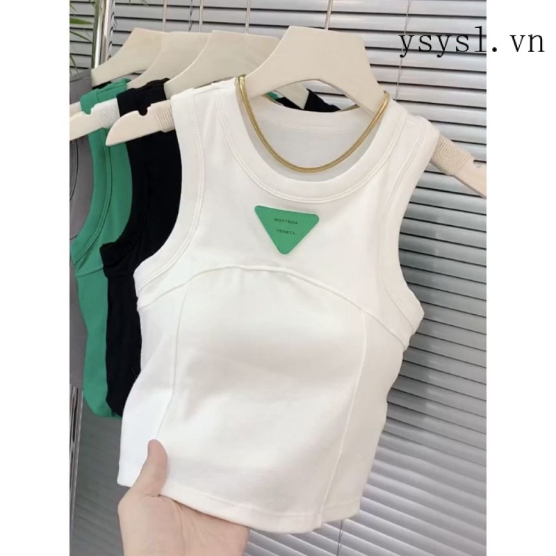 Áo Thun Không Tay Tích Hợp Đệm Ngực Phong Cách Phương Tây Thời Trang Mùa Hè Hàng Mới 2022 Dành Cho Bạn Nữ