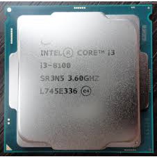 Bộ xử lý Intel® Core™ i3-8100 6M bộ nhớ đệm, 3,60 GHz