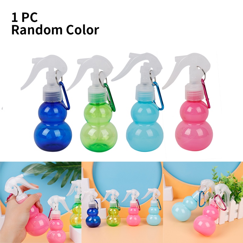 Chai xịt rỗng hình bầu di động có thể nạp lại 100ml gắn móc tiện dụng cho du lịch