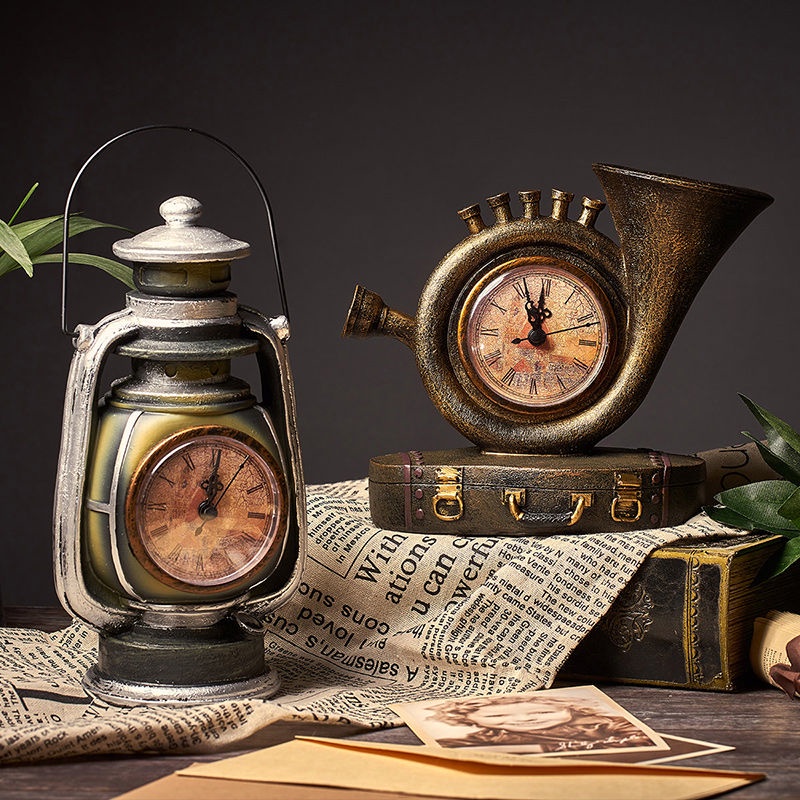 Trang trí Phòng khách Máy tính để bàn Phòng ngủ Đồng hồ để bàn Quả cầu vintage
