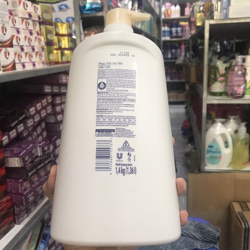 Dầu gội Dove Phục hồi hư tổn 1.4kg