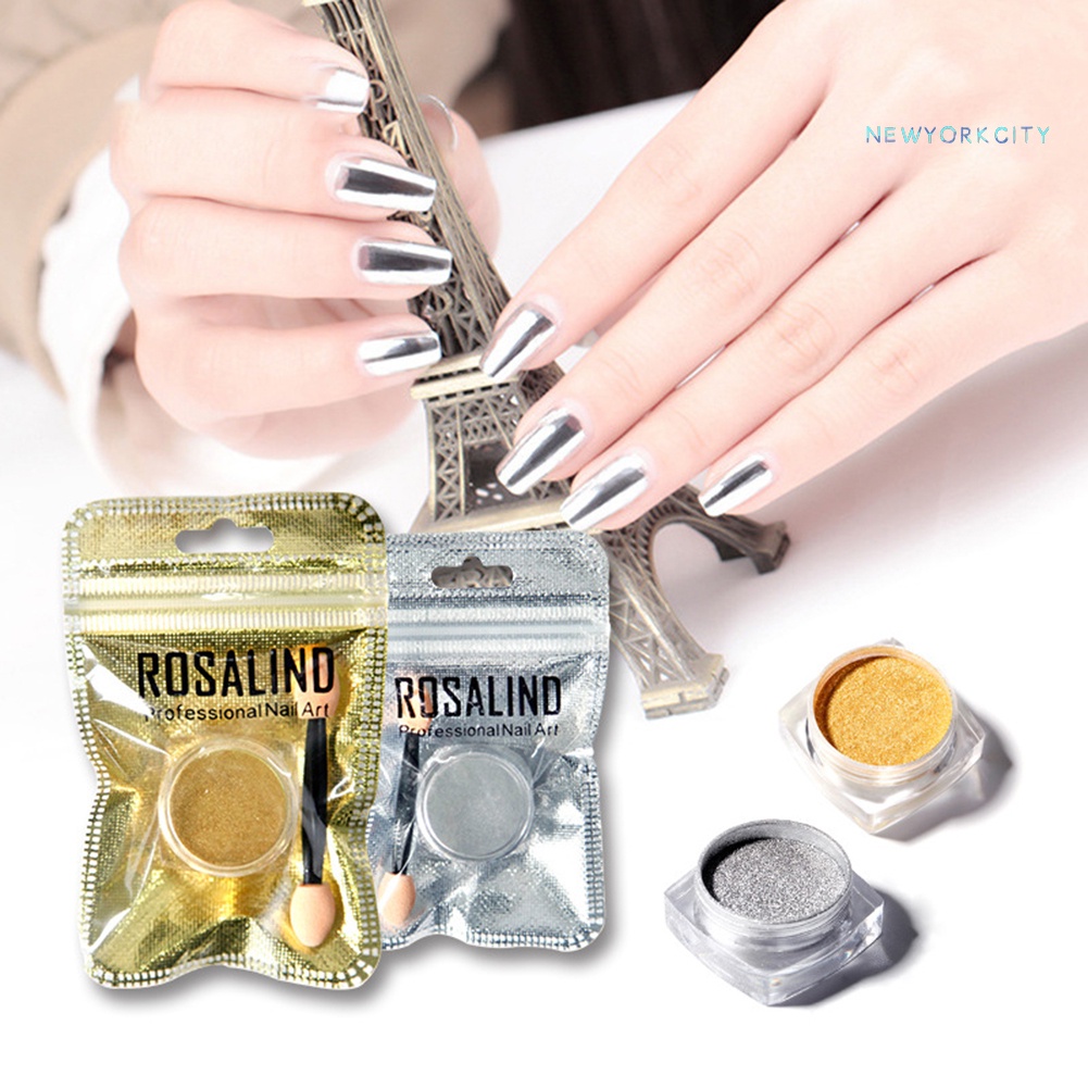 Bột Kim Tuyến Trang Trí Móng Tay ROSALIND 2g Chuyên Dụng Cao Cấp