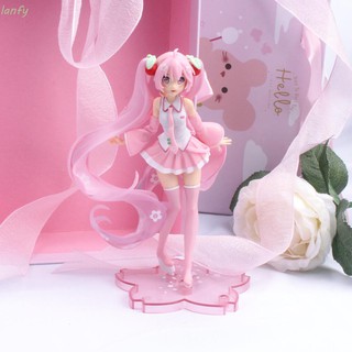 Mô Hình Nhân Vật Sakura Miku Tóc Hồng Mẫu 02 - Cao 15cm Kèm Ảnh Thật
