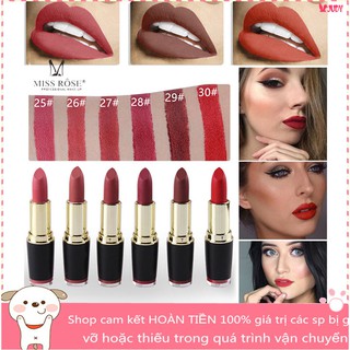 Son môi lâu trôi MISS ROSE 6 màu lựa chọn