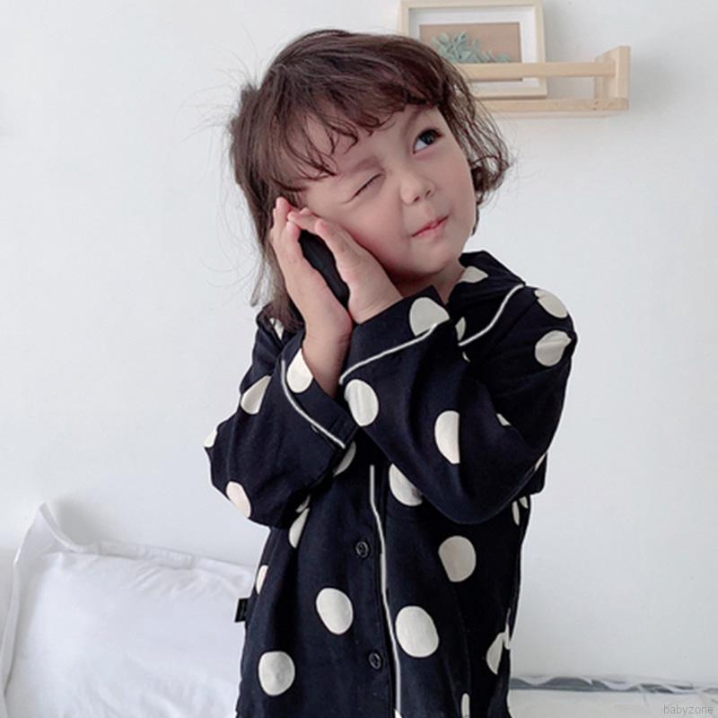 Bộ quần áo ngủ tay dài họa tiết động vật hoạt hình + quần dài cho bé