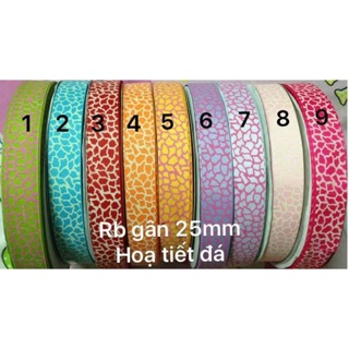 Sale Ruybang gân 2.5cm họa tiết đá