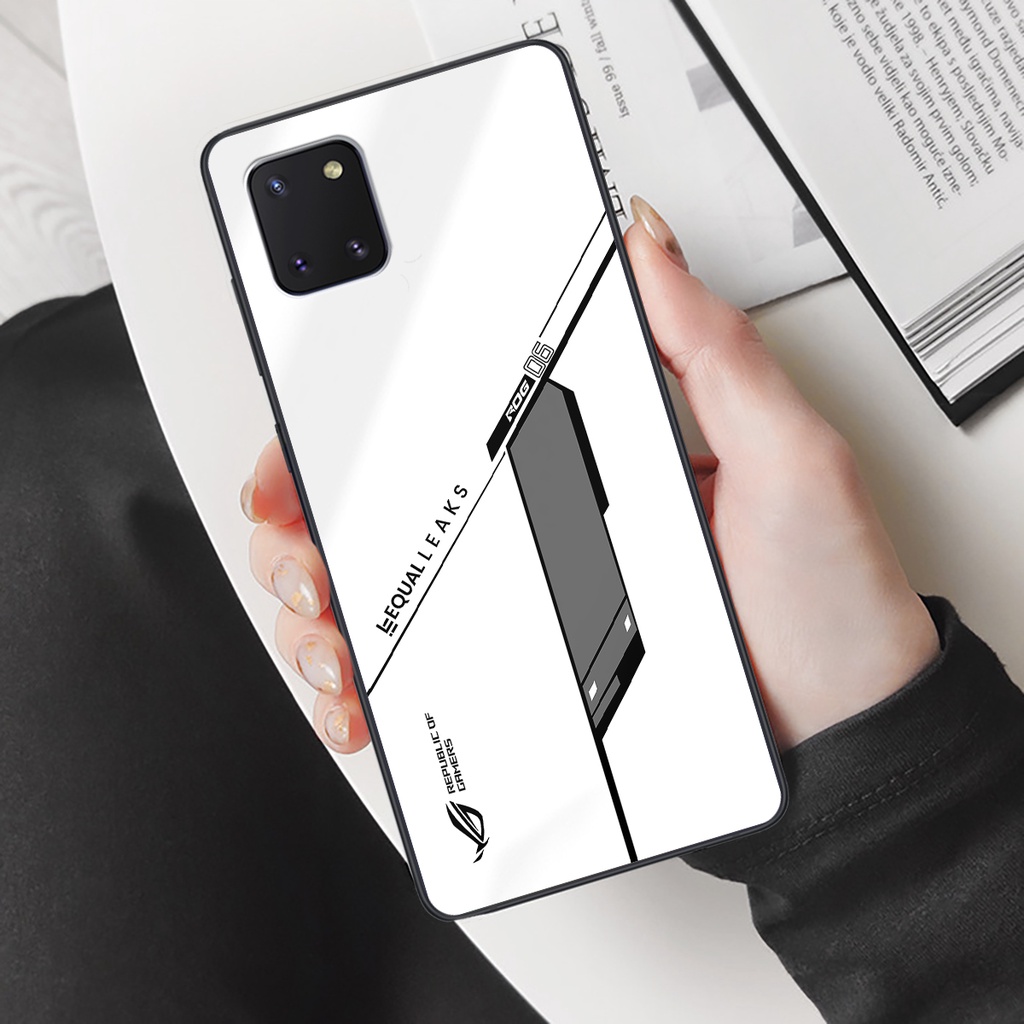Ốp lưng điện thoại Samsung Galaxy Note 10 Lite - Republic of Gamers, chất liệu kính cường lực