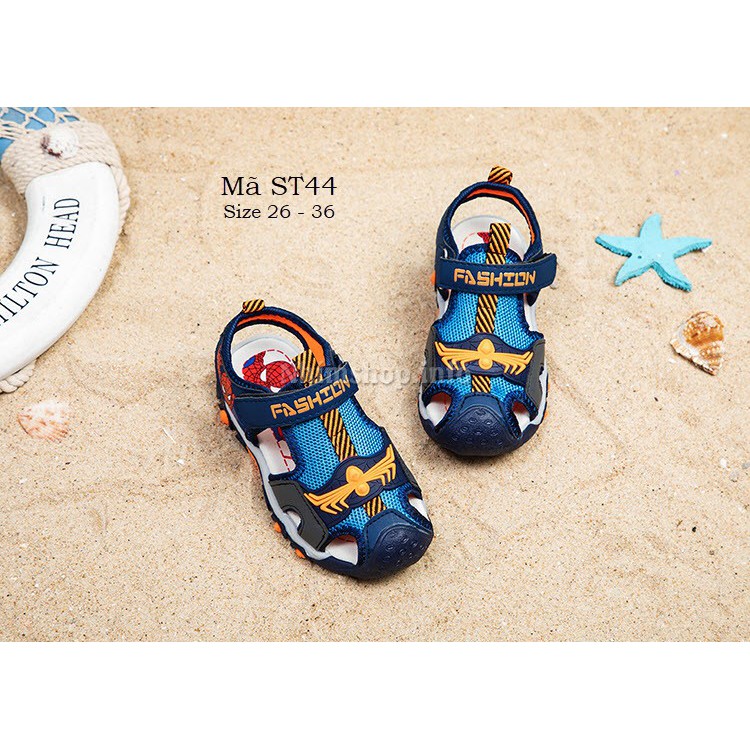 Giày sandal bít mũi bé trai người nhện spiderman siêu HOT 2020 full size 3 - 12 tuổi ST44