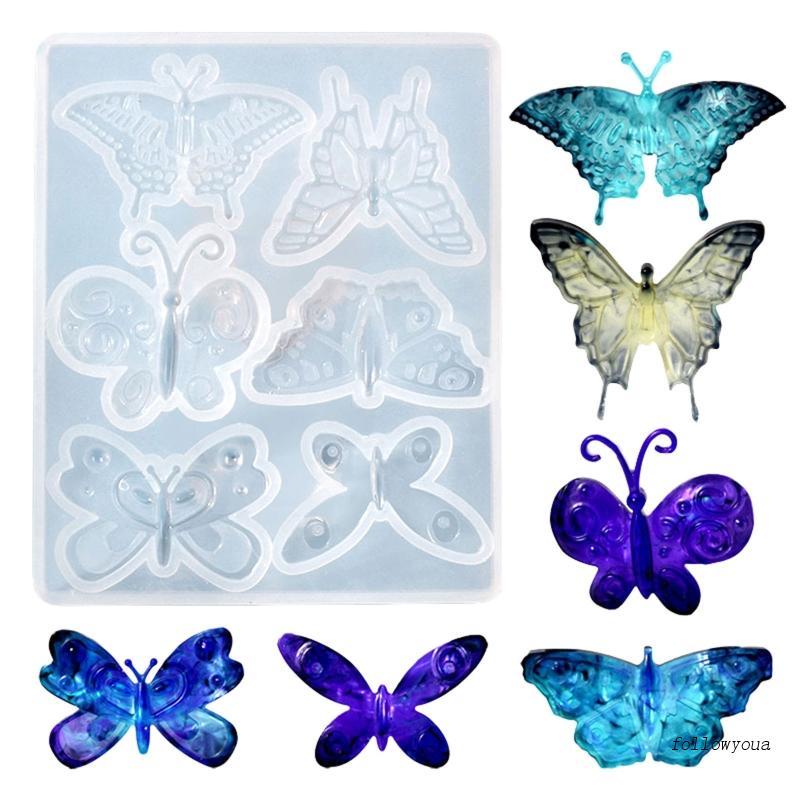 Khuôn Làm Trang Sức Nhựa Resin Hình Bướm