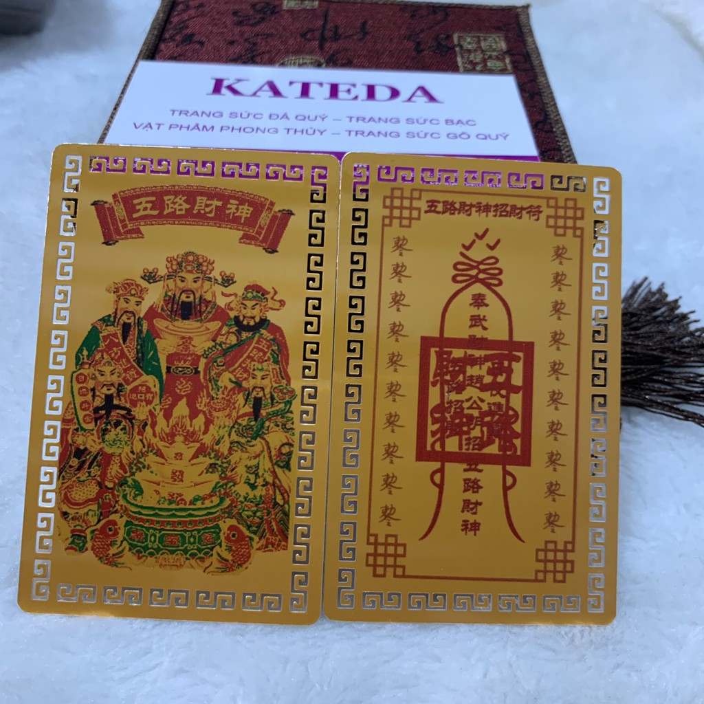 Kim bài ngũ lộ chất liệu đồng thau ( KBNL10 )