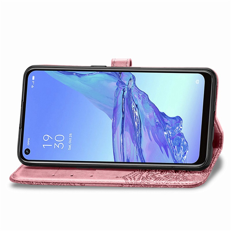 Bao da điện thoại trang trí họa tiết dập nổi cho Oppo A53 A92S Realme C11 C12 C15 | BigBuy360 - bigbuy360.vn