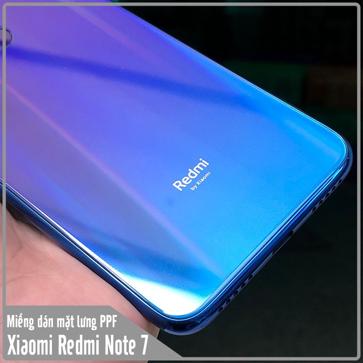 Miếng dán PPF 7 màu cho Xiaomi Redmi Note 7 chống trầy mặt lưng