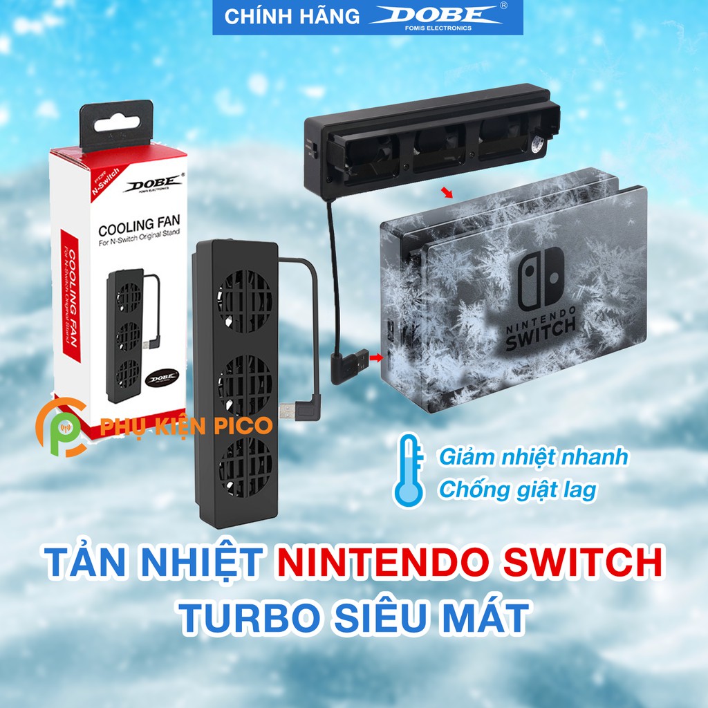 Quạt tản nhiệt Nintendo Switch - Quạt làm mát Dock Nintendo Switch chính hãng DOBE