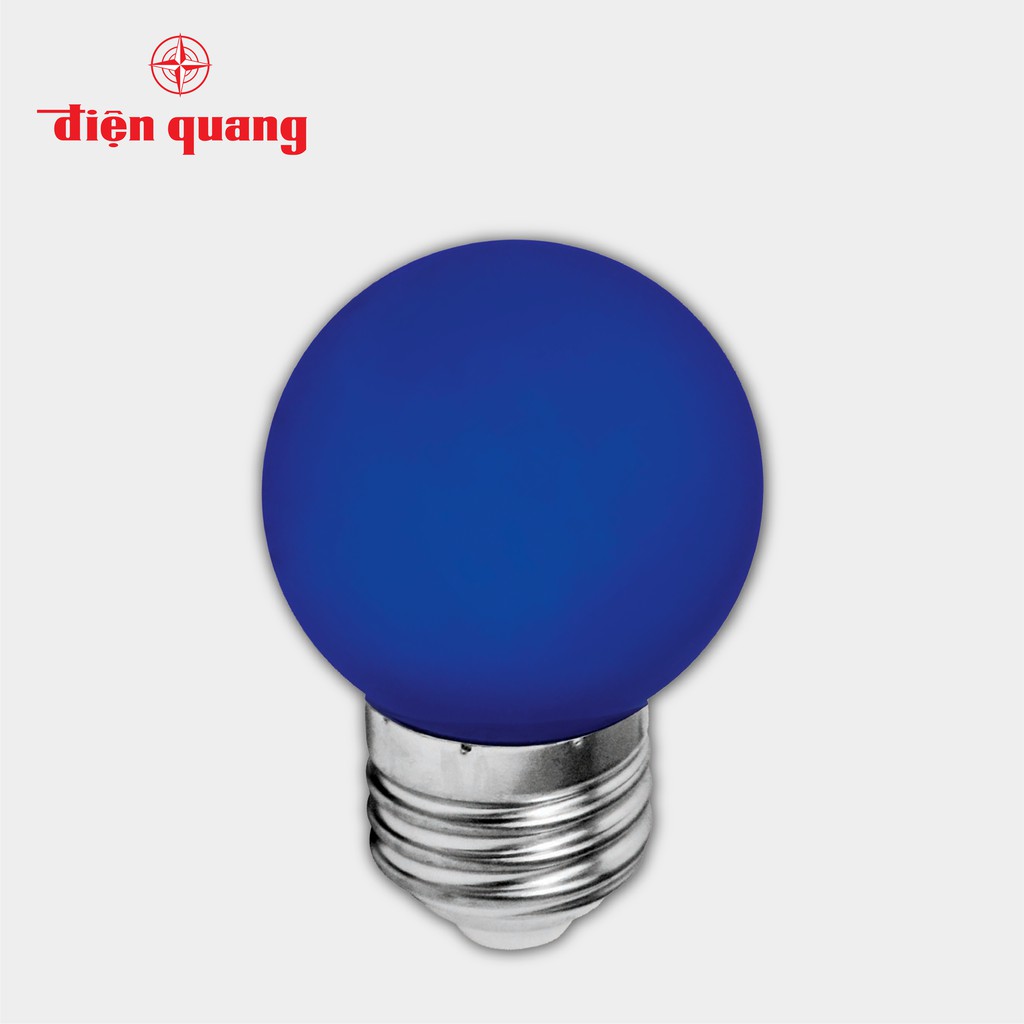 Combo 3 Đèn LED bulb Điện Quang ĐQ LEDBU14G45 01B (1W xanh dương)