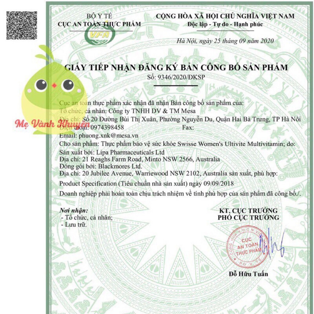 Vitamin tổng hợp nam/nữ Swisse Men’s/Women's Ultivite Multivitamin, Úc (60v-120V) | Thế Giới Skin Care