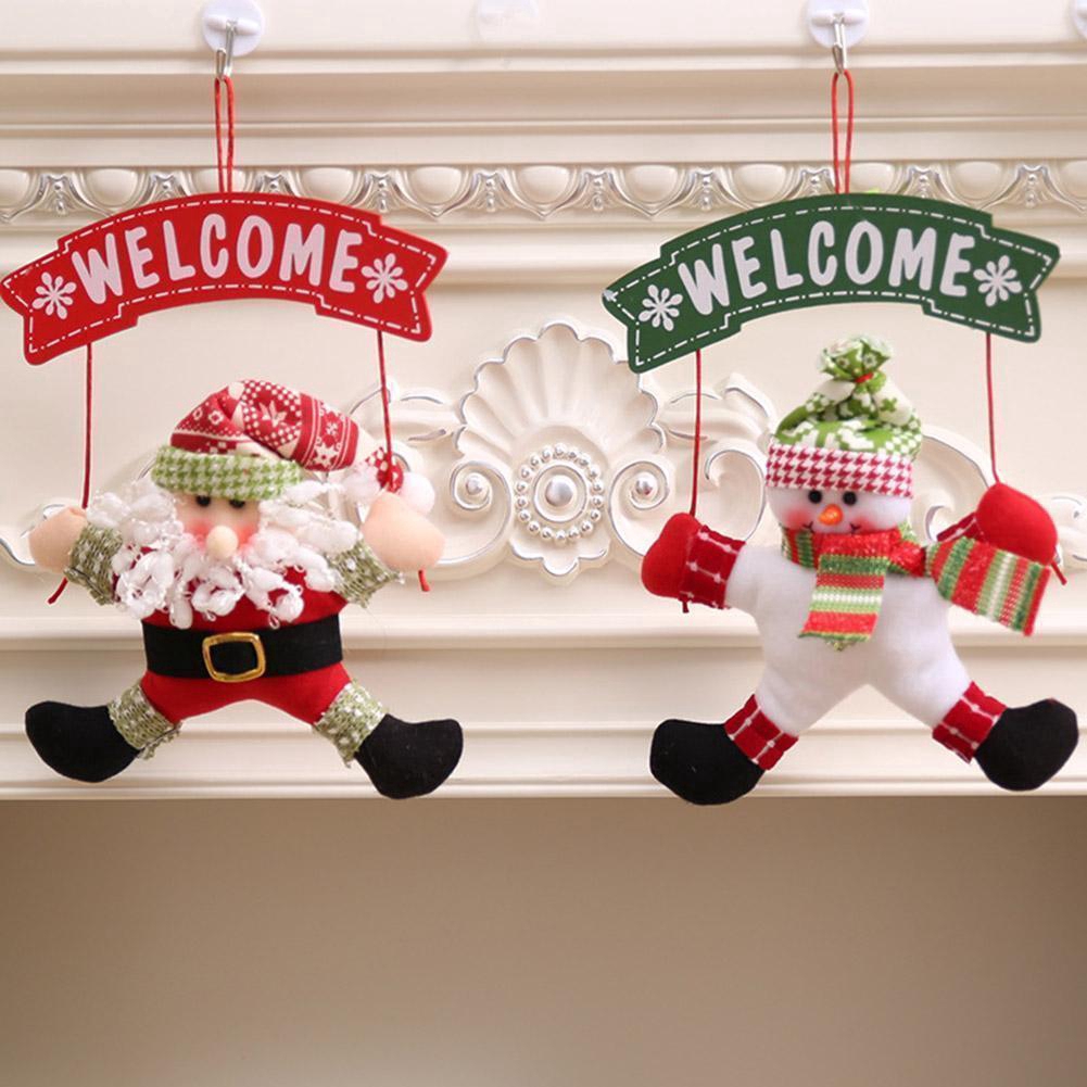 Phụ kiện treo cửa đi hình ông già Noel dễ thương dùng trang trí giáng sinh