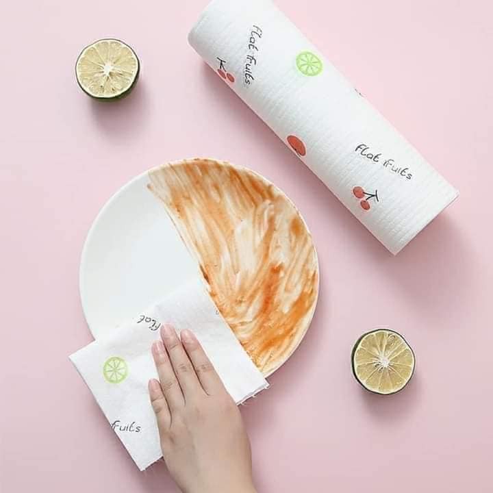 CUỘN GIẤY VẢI LAU KHÔNG DỆT ĐA NĂNG