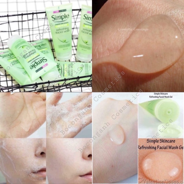 GEL RỬA MẶT SIMPLE KIND TO SKIN REFRESHING FACIAL WASH