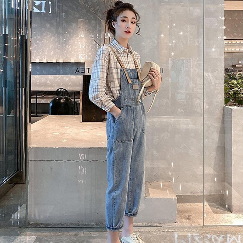 [Mã FADIRECT20 giảm 20K đơn 150K] Quần Yếm Jeans Ống Đứng Thời Trang Cho Nữ | BigBuy360 - bigbuy360.vn